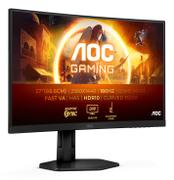 AOC C Gaming CQ27G4X - G4 Series - LED monitor - gaming - curved - 27" - 2560 x 1440 QHD @ 180 Hz - Fast VA - 300 cd/m² - 4000:1 - HDR10 - 0.5 ms - 2xHDMI, DisplayPort - black