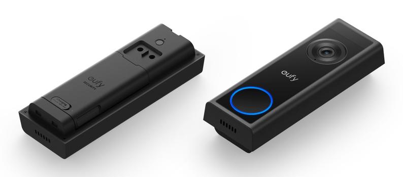 EUFY Video Doorbell C31 videoringklocka (svart) 2K, Lokal lagring, Nattsyn, Röststyrning,  IP65 (T8223312)