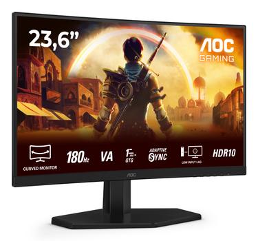 AOC 24" curved gamingskjerm C24G42E 1920x1080 VA, 180hz, 0.5ms, 3000:1, HDR10, 2xHDMI/DP (C24G42E)