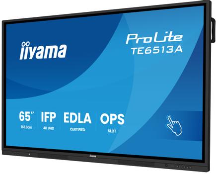 IIYAMA 65" UHD  IR 40P Touch AG with  (TE6513A-B2AG)