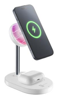 CELLULAR LINE Wireless 2 in 1 Charging Station with Qi2 Technology (WIR2IN1MAGQI2W)