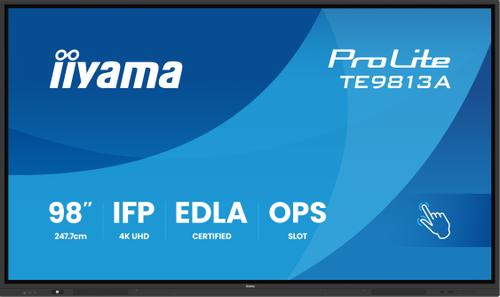 IIYAMA 98" UHD  IR 40P Touch AG with  (TE9813A-B2AG)