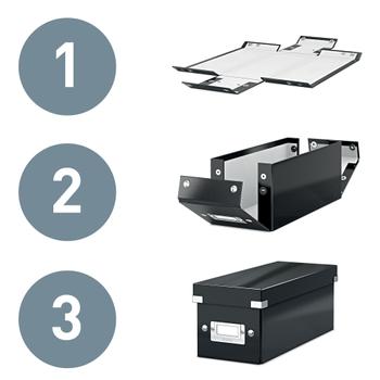 LEITZ Förvaringslåda L Click & Store WOW gul (60450016*5)