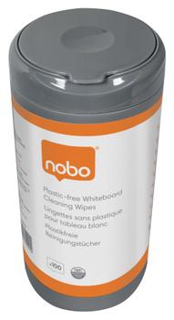 NOBO Plastic-Free Whiteboard Cleaning Wipes (Tub 100 Wipes) - 1915713 (1915713)