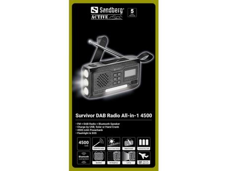 Sandberg Survivor DAB radio All-in-1 (421-17)
