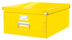LEITZ Förvaringslåda L Click & Store WOW gul