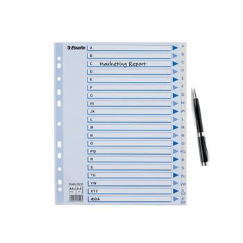 ESSELTE Indices Esselte PP A4 Maxi A-Å White (100149*10)