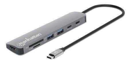 MANHATTAN Usb-C Dock/Hub With Card  (190442)