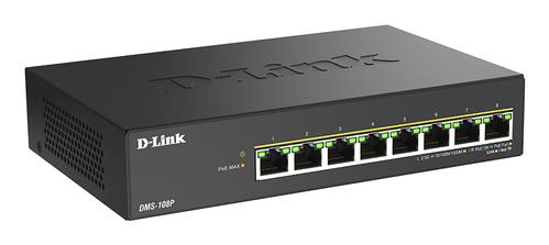 D-LINK 8 ports 2.5G/ MultiGig PoE Unmanaged Switch, Metal (DMS-108P/E)