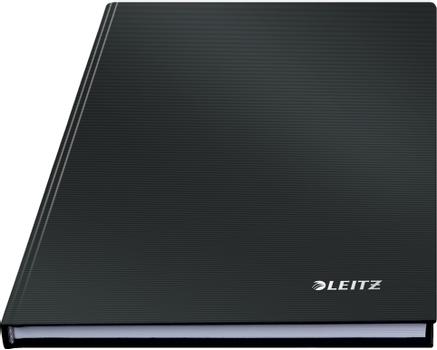 LEITZ Block Solid A5 Hard rutat 80bl svart (46660095*6)