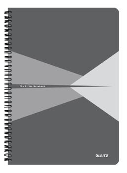 LEITZ Ant.bok Leitz Office kart. A4 ruta grå (46471085*5)