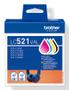 BROTHER LC521VAL Value pack CMYK, up to 4x500 pages