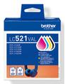LC521VAL Value pack CMYK, up to 4x500 pages
