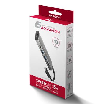AXAGON HMC-5G21 10Gbps hub 5in 1 HDMI + 2x U (HMC-5G21)