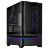 ASUS PRIME AP202 TG ARGB mATX Tower (sort) mATX, 1x 120mm vifte bak, 2x 120mm vifte side, Herdet Glass (90DC00P0-B19000)