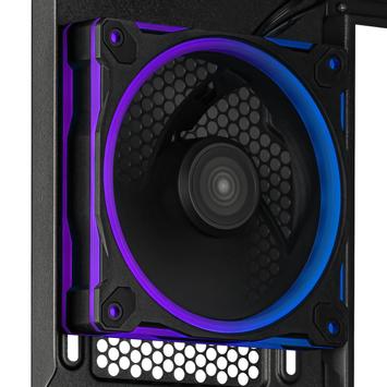 ASUS PRIME AP202 TG ARGB mATX Tower (sort) mATX, 1x 120mm vifte bak, 2x 120mm vifte side, Herdet Glass (90DC00P0-B19000)