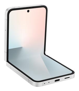 SAMSUNG Galaxy Z Flip7 FE - 5G smartphone - dual-SIM - RAM 8 GB / Internal Memory 128 GB - OLED display - 6.7" - 2640 x 1080 pixels (120 Hz) - 2x rear cameras 50 MP, 12 MP - front camera 10 MP - white (SM-F761BZWGEUB)