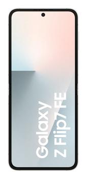 SAMSUNG Z Flip7 FE 8GB 256GB 3.4inch 6.7inch 5G wifi6e USB3.2 BT5.3 Dual sim e-sim IP48 4000mAh 25w cable incl. TA excl. White (SM-F761BZWHEUB)