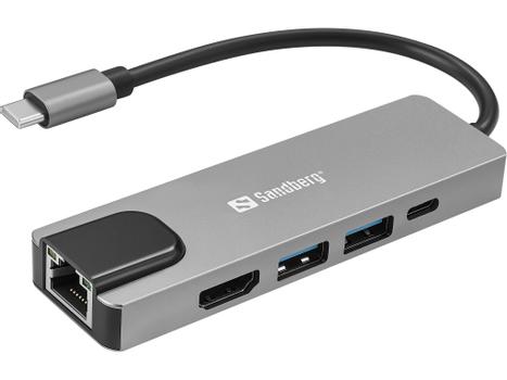 SANDBERG USB-C 5in1 Travel Dock Saver (336-99)