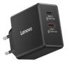 LENOVO Dual USB-C 65W GaN Charger Black EU (40AW065BEU)