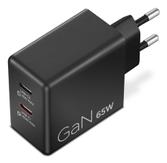 Lenovo Dual USB-C 65W GaN Charger Black EU (40AW065BEU)