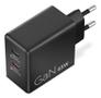 LENOVO Dual USB-C 65W GaN Charger Black EU (40AW065BEU)