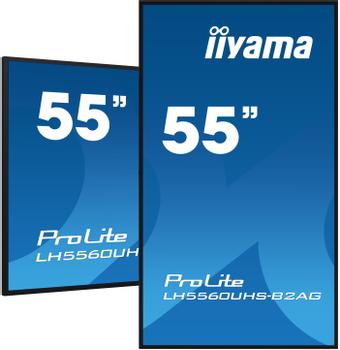 IIYAMA 55" 3840x2160,  UHD VA panel,  (LH5560UHS-B2AG)