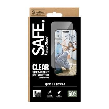 PanzerGlass SAFE by PanzerGlass Screen Protector w. Black Frame iPhone 17 Air Ultra-Wide Fit w. EasyAligner (SA54913)