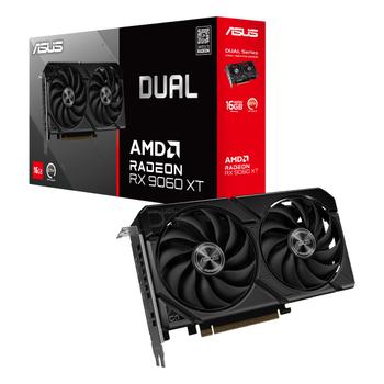 ASUS Dual - Graphics card - Radeon RX 9060 XT - 16 GB GDDR6 - PCI Express 5.0 - HDMI, 2 x DisplayPort (90YV0LG2-M0NA00)