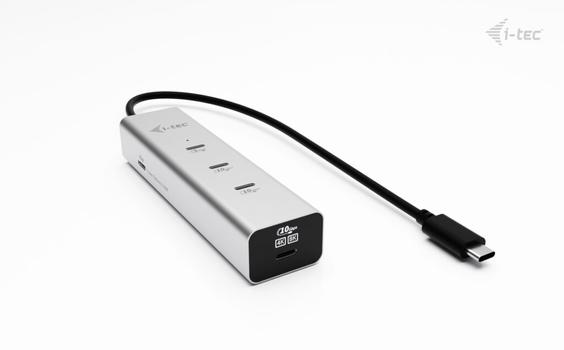 I-TEC USB-C CHARGE HUB 5 PORTS WITH USB-C VIDEO 8K PD 85W PERP (C31HUBMETAL8KPDPRO)