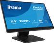 IIYAMA a ProLite T2254MSC-B2AG - LED monitor - 21.5" (18.7" viewable) - touchscreen - 1920 x 1080 Full HD (1080p) @ 100 Hz - IPS - 300 cd/m² - 1300:1 - 4 ms - HDMI, DisplayPort - speakers - black