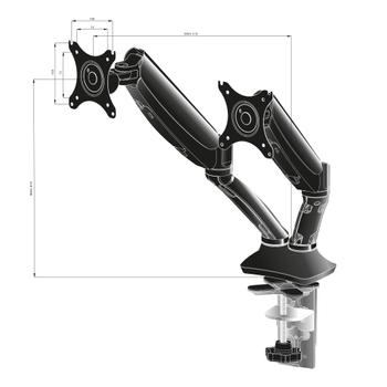 IIYAMA Flexible desk mount, MOQ 3 pcs (DS3002C-B1)