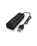 ICY BOX 4x Port USB 3.0 Hub, Black (IB-HUB1409-U3)