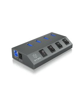 ICY BOX 1x USB 3.0 B, 4x USB 3.0 A (IB-HUB1405)