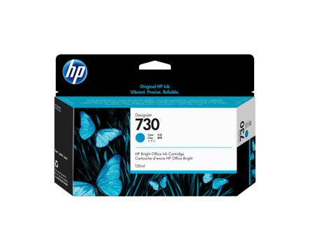 HP 730 - cyan - original - DesignJet - blekkpatron (P2V62A)