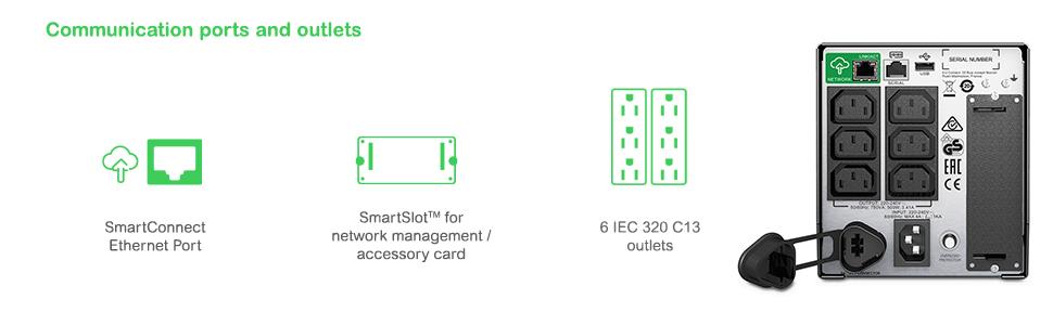 APC SMART-UPS 750VA LCD 230V WITH SMARTCONNECT IN (SMT750IC)