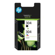 HP 304 2-Pack Black/Tri-Color