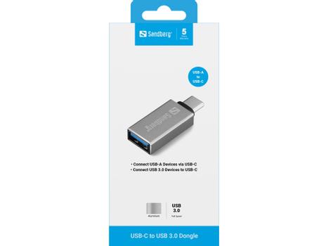 SANDBERG USB-C to USB 3.0 Dongle (136-24)
