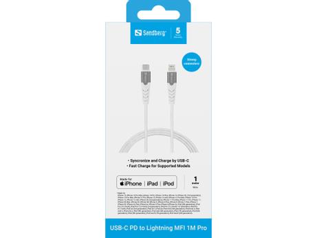 Sandberg Lightning-kabel - Lightning / USB 3.1 - 1 m (136-25)