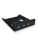 ICY BOX 4x Port USB 3.0 Hub (3x USB 3.0, 1x USB Type-C), frontpanel 3.5'' (IB-HUB1418-I3)