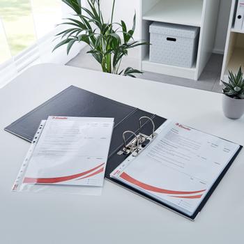 ESSELTE Pocket standard 55my A4 glassclear (10) (56061)