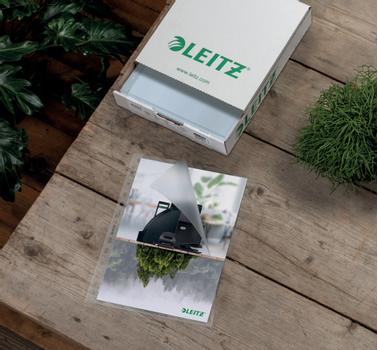 LEITZ pocket Premium clear textured 90my A4 Rec TO(100) (4791-10-03)