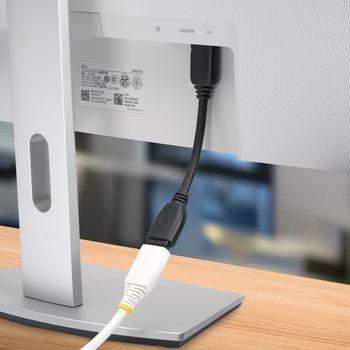 STARTECH 6IN HDMI 2.0 PORT SAVER CABLE - GRIPPING CONNECTOR - 4K 60HZ CABL (HD2MF6INL)