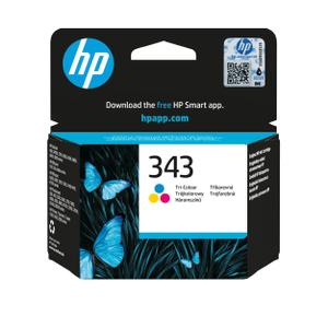 HP 343 Tri-Color Original Ink  (C8766EE#BA3)
