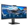PHILIPS P-line 346P1CRH - LED monitor - curved - 34" - 3440 x 1440 WQHD @ 100 Hz - VA - 500 cd/m² - 3000:1 - DisplayHDR 400 - 4 ms - HDMI, DisplayPort,  USB-C - speakers - black texture (346P1CRH/00)