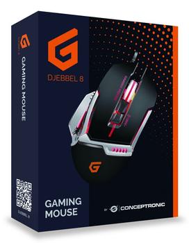 CONCEPTRONIC Djebbel 8, Gaming Usb Mouse, (DJEBBEL02B)