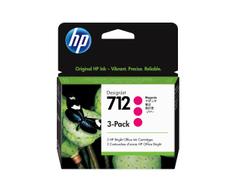 HP 712 - 3-pack - magenta - original - DesignJet - blekkpatron