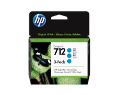 HP 712 - 3-pack - cyan - original - DesignJet - blekkpatron