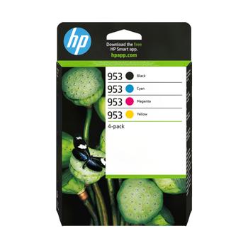HP 953 CMYK Original Ink Cartridge 4-Pack (6ZC69AE#30B)