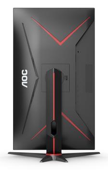AOC Gaming U28G2XU/ BK - LED monitor - gaming - 28" - 3840 x 2160 4K @ 144 Hz - IPS - 370 cd/m² - 1000:1 - DisplayHDR 400 - 1 ms - 2xHDMI, 2xDisplayPort - speakers - black, red (U28G2XU/BK)